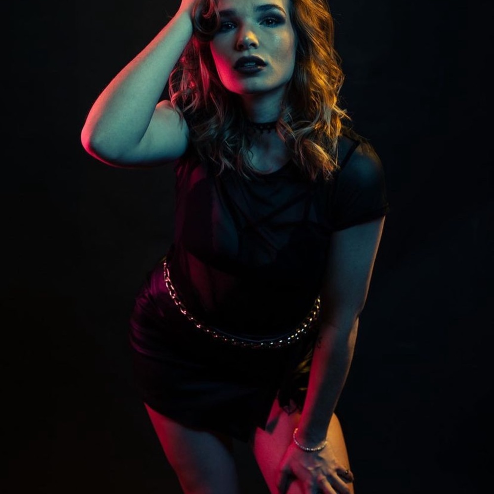 Italian black leather skirt